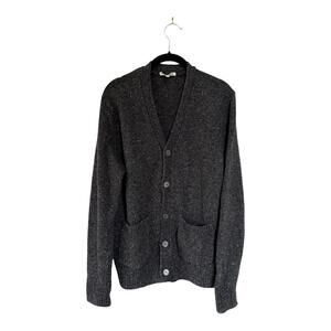 Alex Mill Donegal Wool Cardigan in Charcoal Size M
